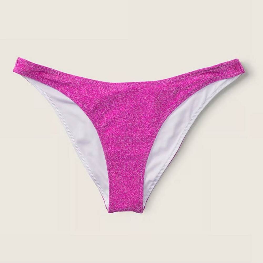 Victoria's Secret PINK Swim Lurex Shimmer Brazilian Bikini Bottom